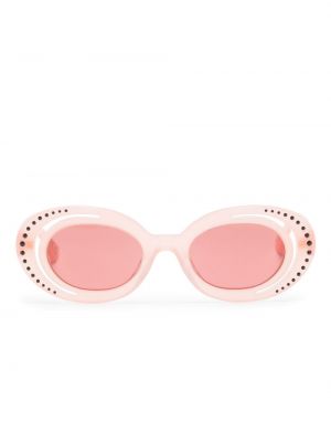 Saulesbrilles ar kristāliem Marni Eyewear rozā