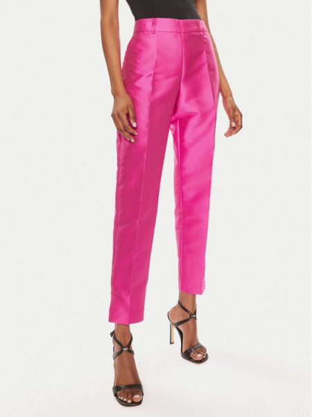 Slim fit kalhoty Babylon růžové
