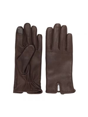 Rękawiczki Ralph Lauren brązowe
