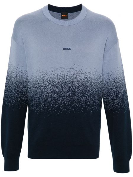 Jacquard sweatshirt Boss blå