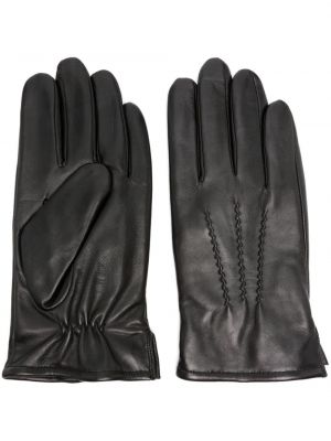 Kožené rukavice Karl Lagerfeld čierna