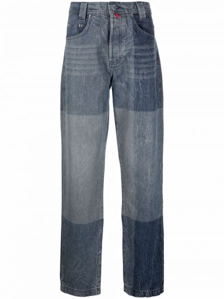 Пэчворк прямые джинсы с принтом 032c