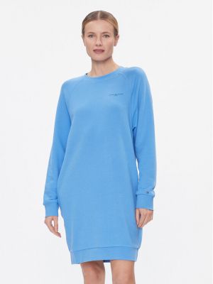 Плетена мини рокля Tommy Hilfiger синьо