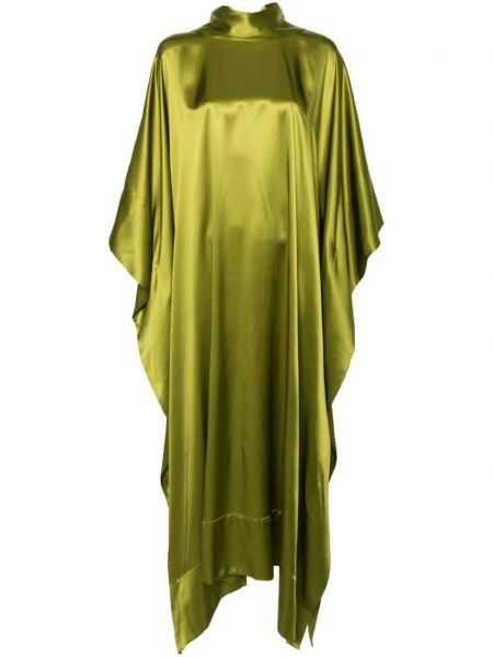 Šilkinis maksi suknelė Taller Marmo žalia