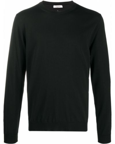 Pletený sveter Valentino Garavani čierna
