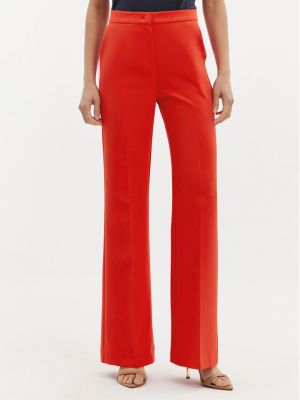 Pantalon large Maryley rouge
