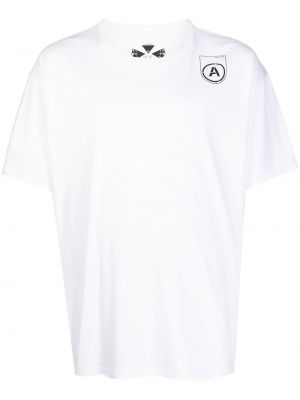 Raštuotas marškinėliai Acronym balta