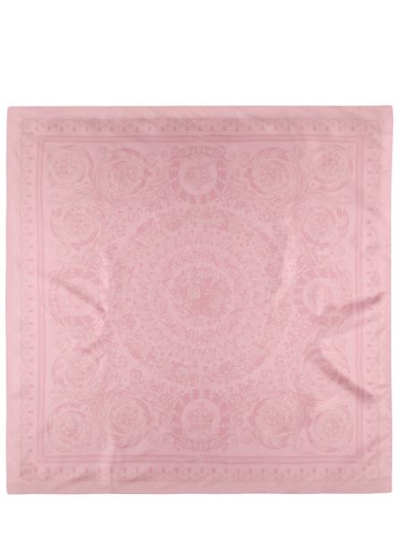 Pañuelo de seda Versace rosa
