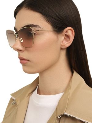 Очки солнцезащитные Dior Eyewear коричневые