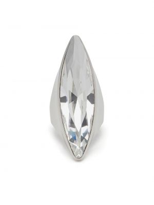 Křišťálový prsten Alexander Mcqueen stříbrný
