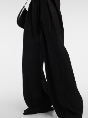 Hose ausgestellt mit plisseefalten Mã´not schwarz