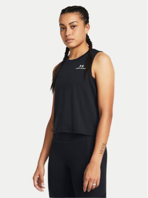 Crop top relaxed fit Under Armour černý