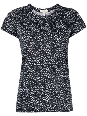 T-krekls ar apdruku ar leoparda rakstu Rag & Bone melns