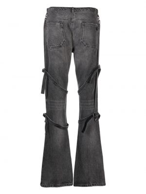 Jeans skinny slim large Courrèges gris