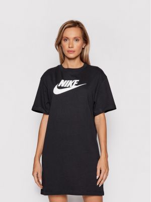 Relaxed рокля Nike черно