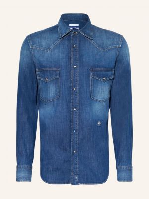 Koszula jeansowa slim fit Jacob Cohen niebieska