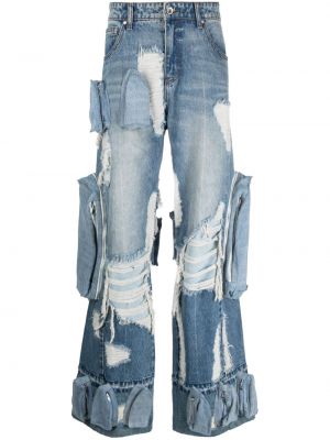 Zerrissene jeans ausgestellt Who Decides War blau