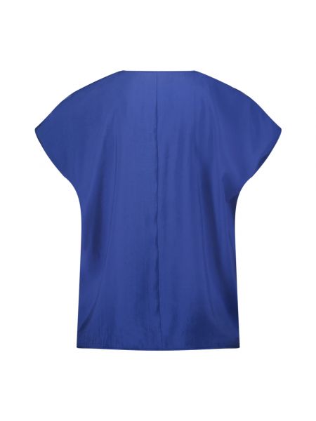 Bluse mit print mit v-ausschnitt Betty Barclay blau