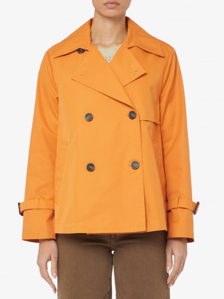 Хлопковая куртка Weekend Max Mara оранжевая