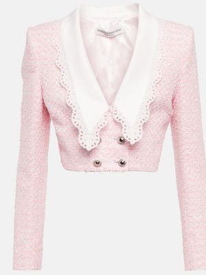 Tweed jacke Alessandra Rich pink