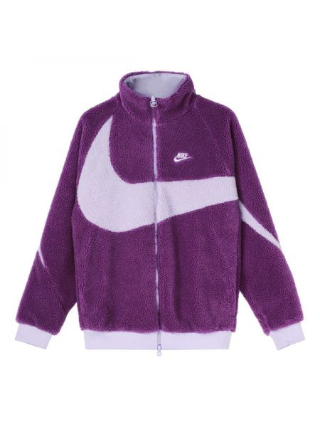 Бархатная куртка Nike фиолетовая