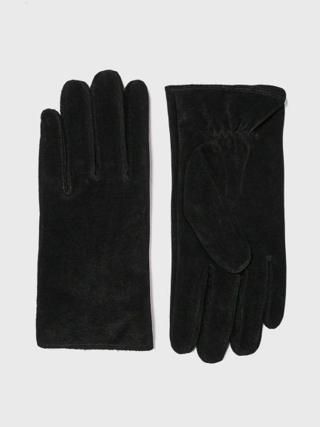 Usnjene rokavice Pieces črna