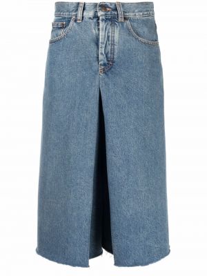 Pantalones culotte de cintura alta Maison Margiela azul