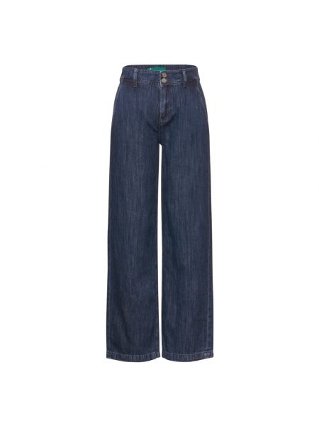 Streetwear high waist bootcut jeans Street One blau