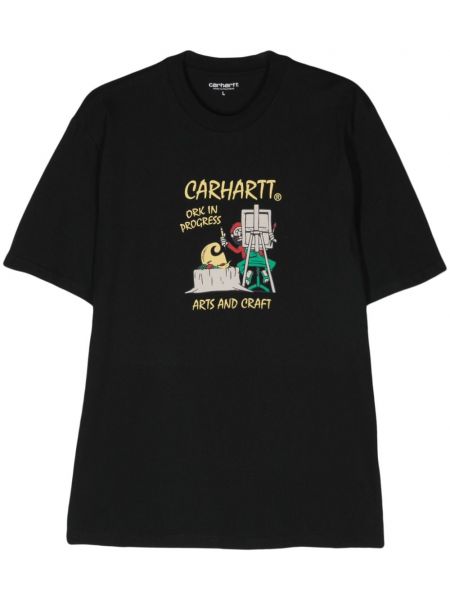Medvilninis marškinėliai Carhartt Wip juoda