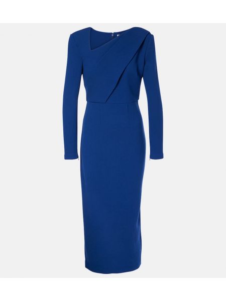 Ull midiklänning Roland Mouret blå