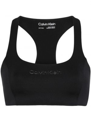 Soutien-gorge sport avec applique Calvin Klein noir