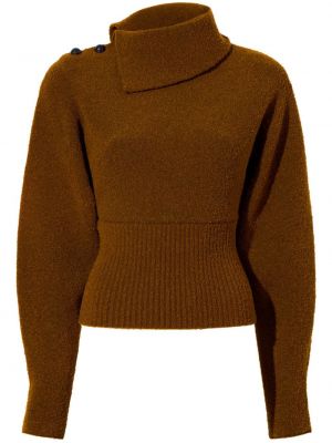 Sweter asymetryczny Proenza Schouler brązowy