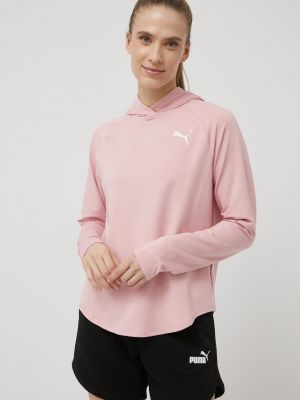 Bluza z kapturem Puma różowa