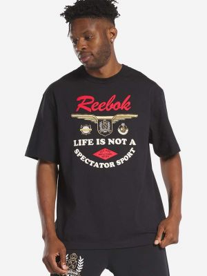 Tricou din bumbac Reebok Classic negru