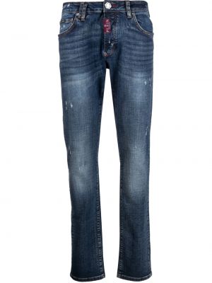 Slim fit skinny fit-jeans Philipp Plein blå