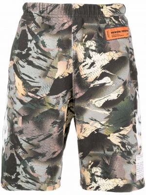Shorts mit print mit camouflage-print Heron Preston grün