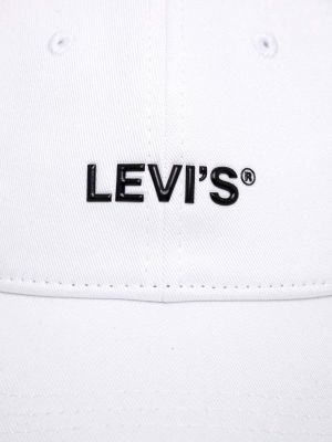 Pamučna kapa Levi's® bijela