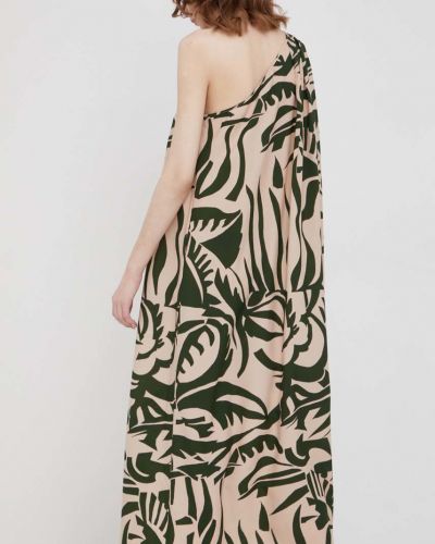 Oversized midi šaty Sisley béžové