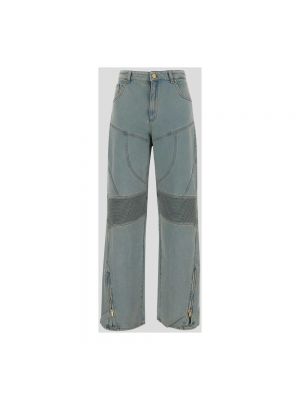 Pantalones con cremallera Blumarine azul