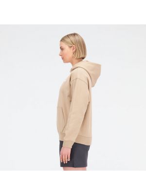 Fleece hoodie aus baumwoll New Balance braun