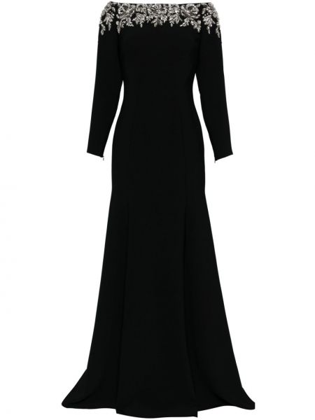 Večerna obleka s kristali Jenny Packham črna