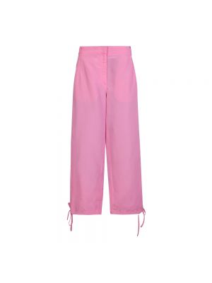 Spodnie relaxed fit Msgm różowe