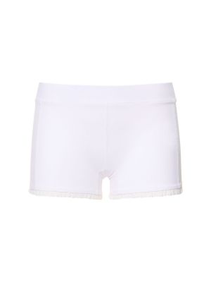 Pantalones cortos deportivos de encaje L'etoile Sport blanco
