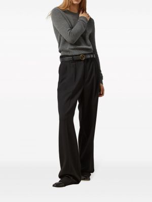 Pantalon droit en laine Gucci noir
