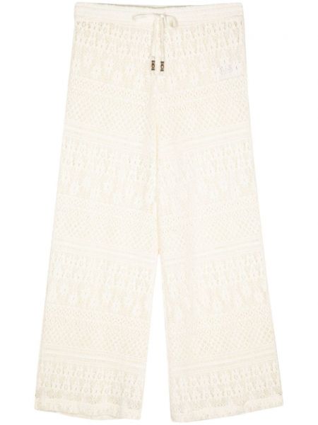 Кльощави панталони Ba&sh бяло
