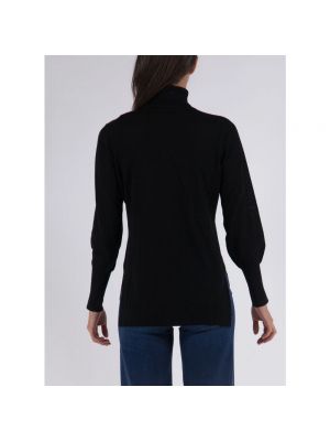 Jersey cuello alto con cuello alto de tela jersey Armani Exchange negro