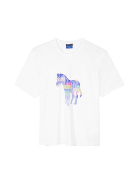 Hemd mit print mit zebra-muster Ps By Paul Smith weiß