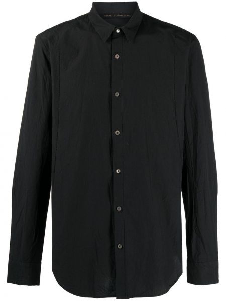 Camisa ajustada con botones Forme D'expression negro
