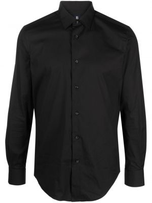 Bavlnená košeľa Boggi Milano čierna