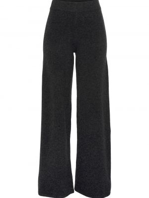 Широки панталони тип „марлен“ Lascana черно